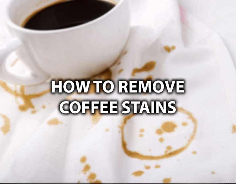 remove coffee stains from kitchen sink